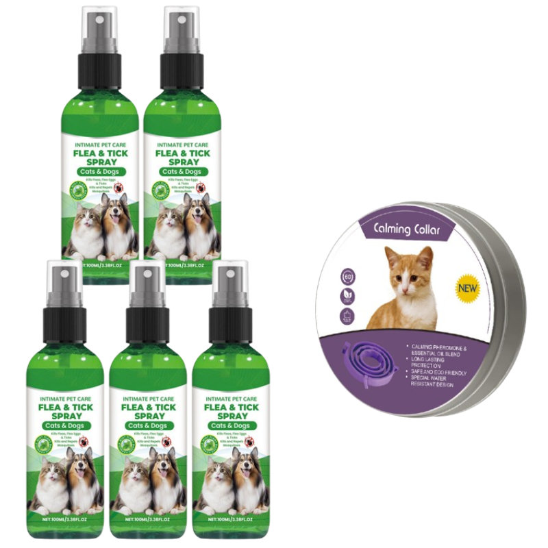 🍃Naturlig loppe- og flåttspray for hunder og katter🐾 Hold ditt kjære kjæledyr fritt for skadedyr