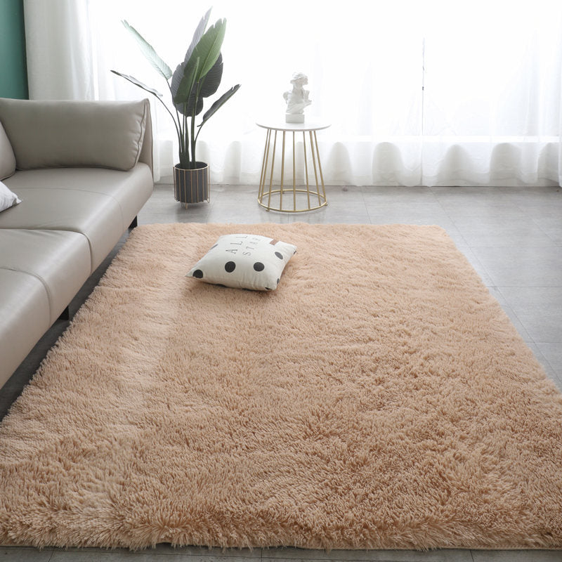 📢 50 % RABATT! 🌈 Plush-gulvmatte med fargeovergang – Ultramyk, sklisikker og vaskbar matte til hjemmet 🛋️