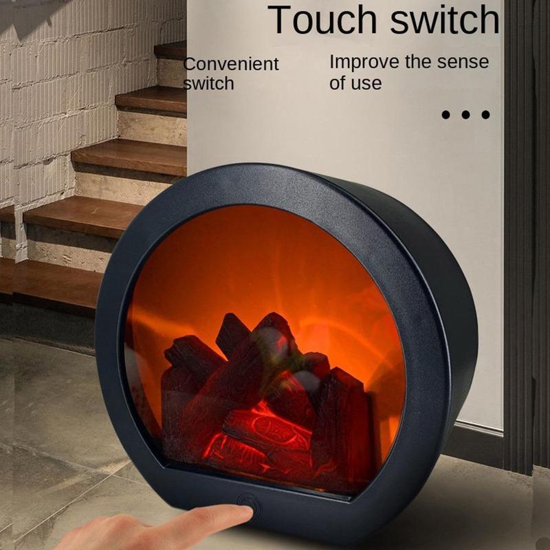 🎁 50 % RABATT! 💥 Flammeløs LED-peislykt – dekorativ lykt – realistisk flamme, trygg og oppladbar 🔥🕯️