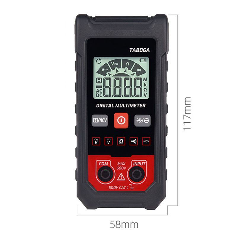 Kompakt digital multimetertester med automatisk gjenkjenning (50 % RABATT)