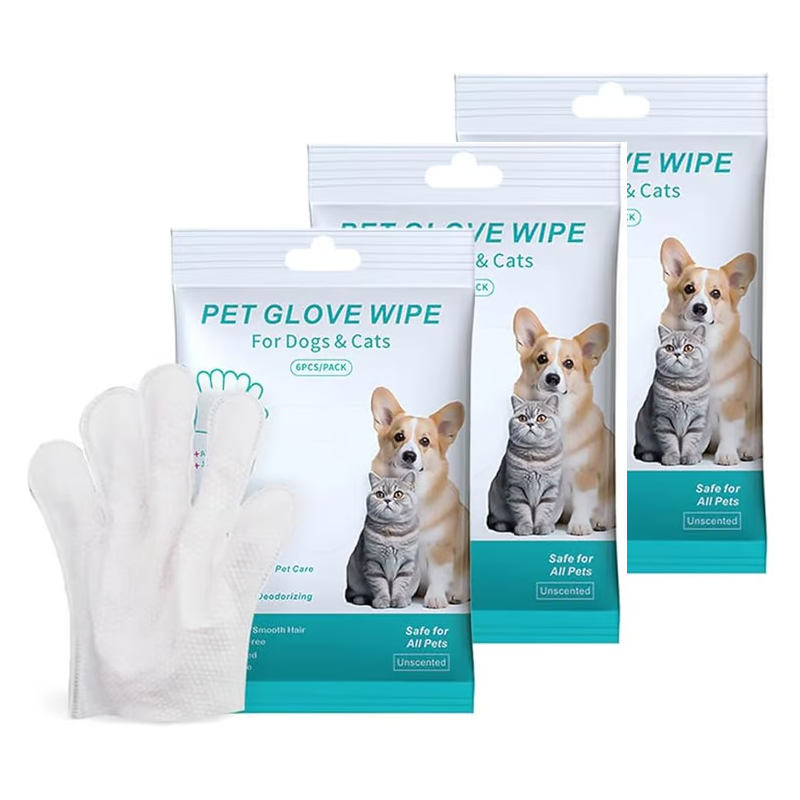 🎁Hot Sale🔥Praktiske og effektive engangs våtservietter for kjæledyr🐾 Hypoallergeniske, 6-pakning