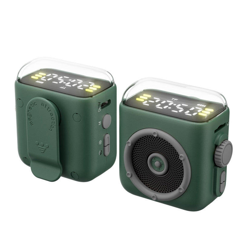 🔊 Nyhet! Magnetisk minihøyttaler 💥 360° lyd og LED-lysshow 🎶
