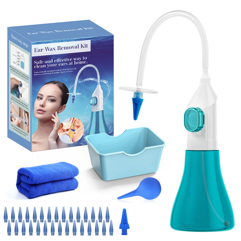 👂 HOT SALE! ⚡ Ørevoksfjerningssett – Sikkert og skånsomt, gjenbrukbar silikonskje, enkel å bruke, effektiv og hygienisk for rengjøring av ørene ✨