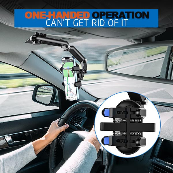 ⏳Kun for en kort tid – 50% RABATT ⏰🚗 1080° roterbar solskjerm-telefonholder – for alle biler – gjør navigasjon enklere!