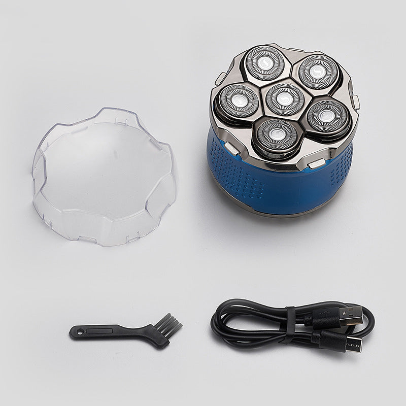Elektrisk barberhode med 6 kniver
