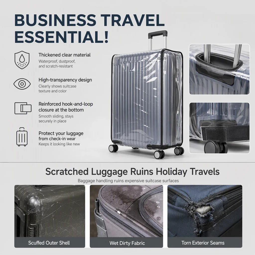 ✈️ 50 % RABATT!🧳 Vanntett og ripebestandig bagasjedeksel