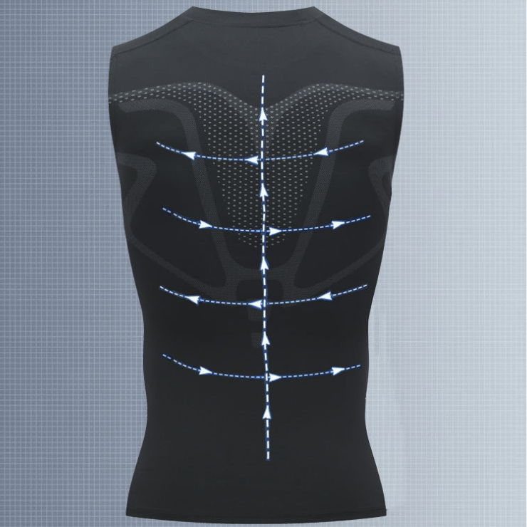 🔥 70 % RABATT NÅ! 💪 Slimoly® Ionic Shaping Vest – Kompresjon og kjøling – Former kroppen og ermeløs – Usynlig under klærne 🕶️