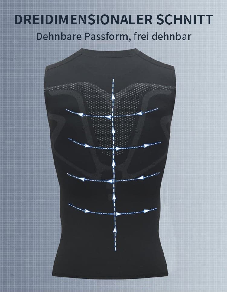 🔥 70 % RABATT NÅ! 💪 Slimoly® Ionic Shaping Vest – Kompresjon og kjøling – Former kroppen og ermeløs – Usynlig under klærne 🕶️