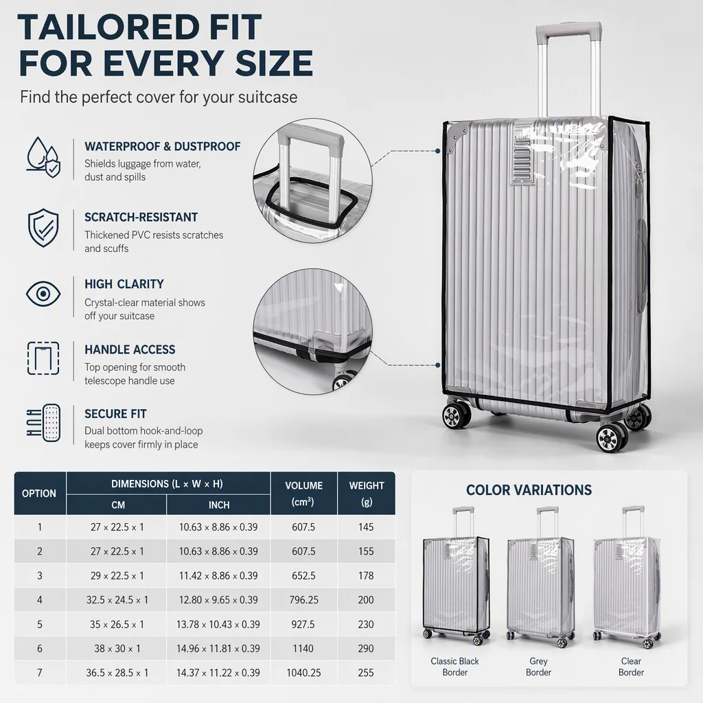 ✈️ 50 % RABATT!🧳 Vanntett og ripebestandig bagasjedeksel