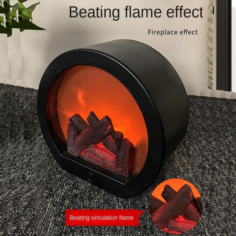 🎁 50 % RABATT! 💥 Flammeløs LED-peislykt – dekorativ lykt – realistisk flamme, trygg og oppladbar 🔥🕯️
