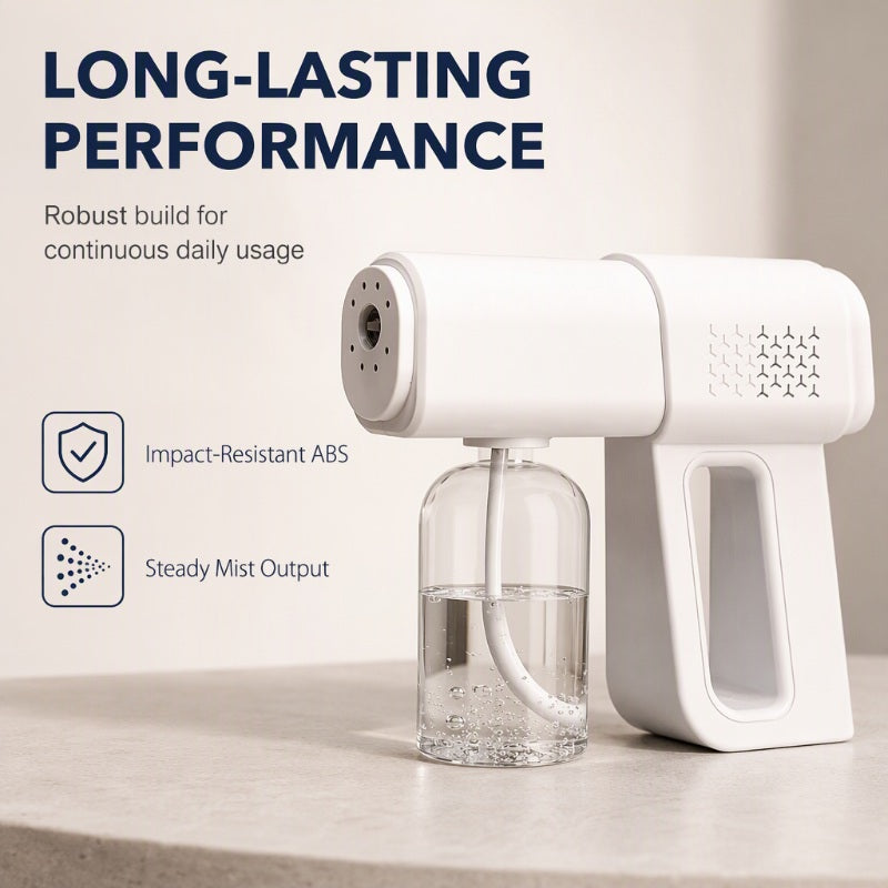 🥳2026 HETSALG🥳💞OVER 50 000 SOLGT!🚗🏠 50% RABATT! Trådløs nanospraypistol – justerbar tåke, ingen ledninger i veien. Perfekt til desinfisering og støvfjerning. En rengjøringsfavoritt! 🔫🌿