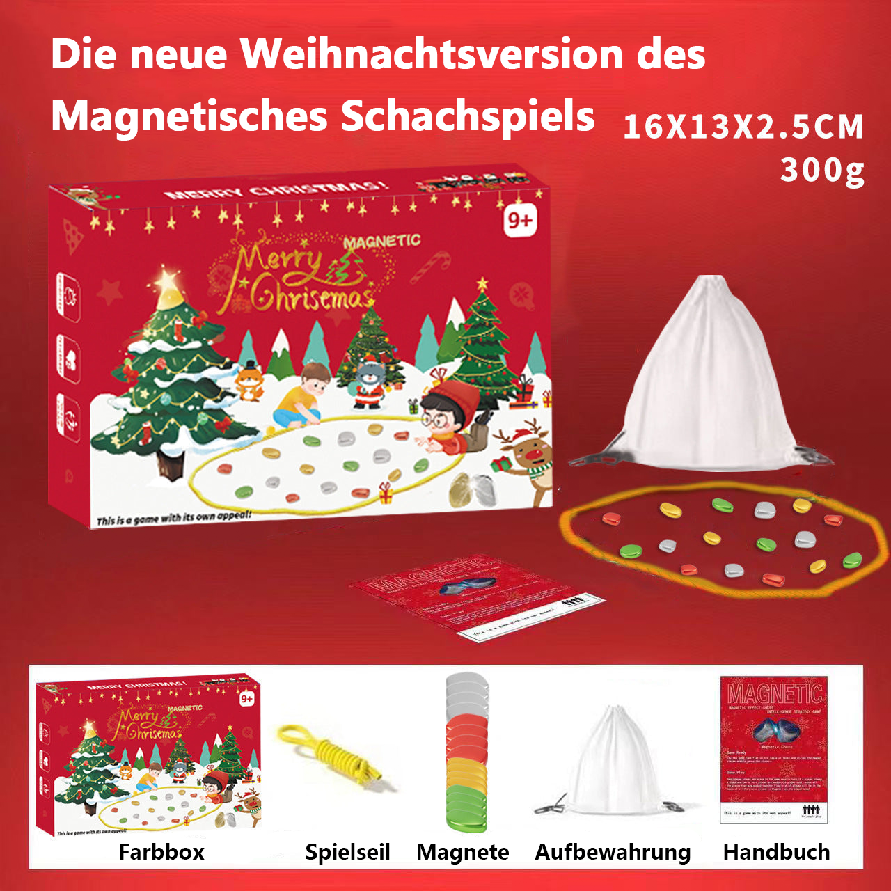 🎅Julesalg 45% OFF🔥Magnetisk sjakksett