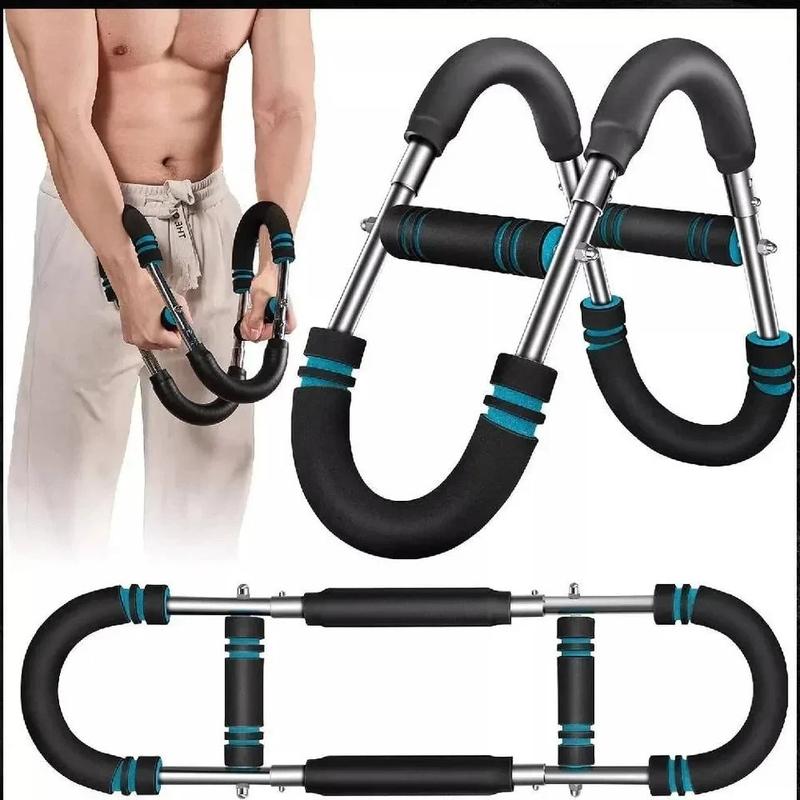 📢📢50 % rabatt! Justerbar vektstang 60–110 lb – Bærbar arm- og brysttrener for hjemmetrening! ✨🔥