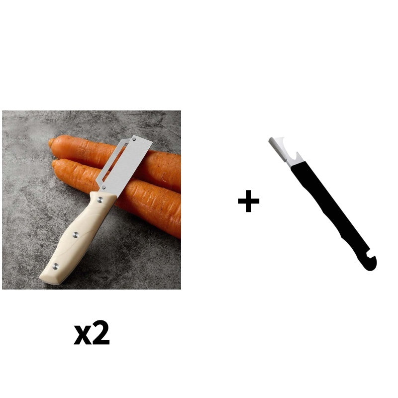 🥕 KJØP 1 FÅ 1 GRATIS! 🔥 Multifunksjonelle kjøkkenskrellere – Kniv i rustfritt stål, ergonomisk grep og perfekt for frukt og grønnsaker ✨