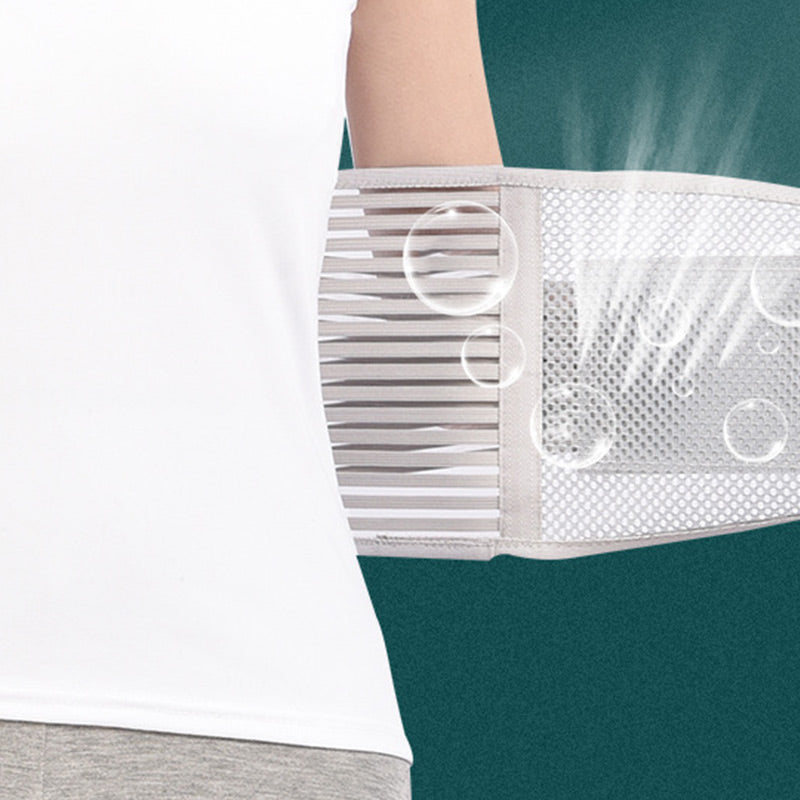 🎁Hot Salg 49% OFF⏳varmepresset mesh pustende stålplate støtte midjebeskytter