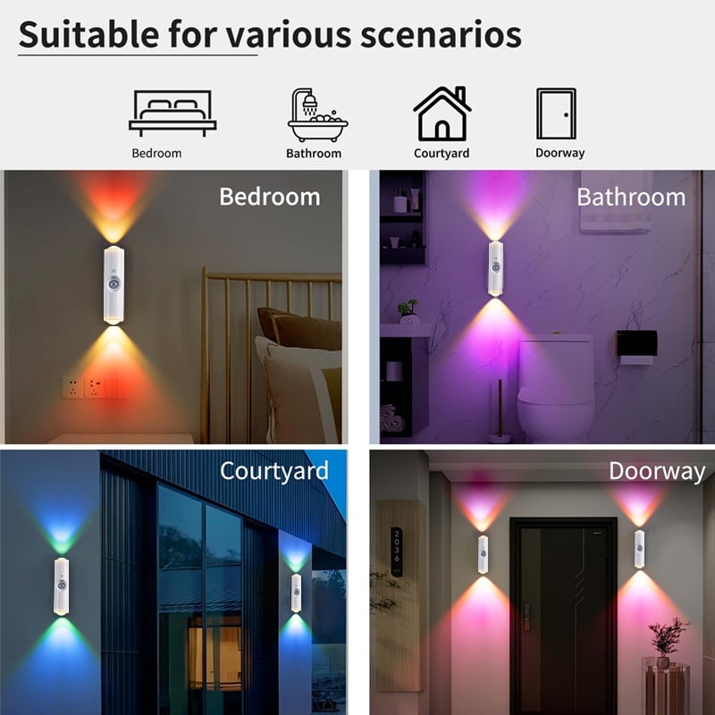 ⏳Nur für kurze Zeit – 50% RABATT⏰Oppladbar smart LED-bevegelsessensor-omgivelsesly