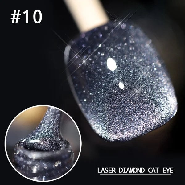 💅SISTE DAG MED 49 % RABATT💎Laser Diamond Cat Eye neglelakk💥Kjøp 1 få 1 gratis💥