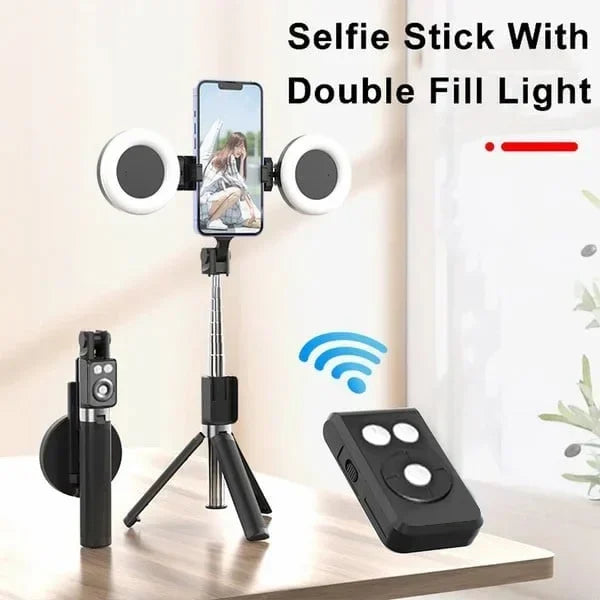 Ny 6-i-1 Trådløs Bluetooth Selfie-stang