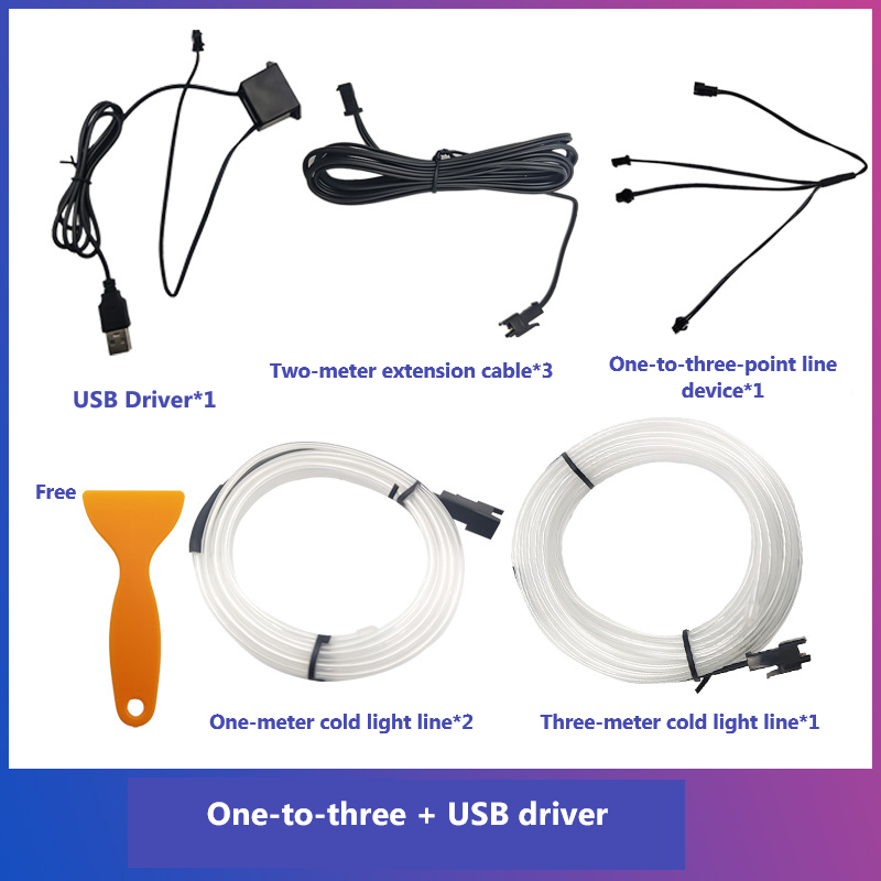 🚗✨ Bilinteriør LED Strip Atmosphere Lights Pro 🌈💡
