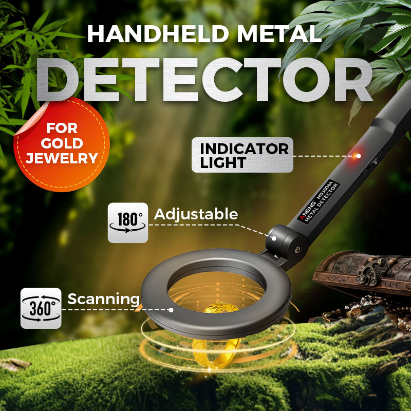 🥳2026 VARMT SALG🥳💞50 000+ SOLGT!🔎💎 50 % RABATT! 360° håndholdt detektor – Høy følsomhet for gull, ringer og mynter. Lett design, enkel for eldre. Start skattejakteventyret ditt nå. 🧭🕊️
