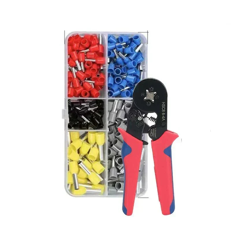 ⚡ 50 % RABATT NÅ! 🔧 200 krympbare terminaltilkoblingssett – selvjusterende krympeverktøy, ergonomisk håndtak og allsidig bruk 🛠️