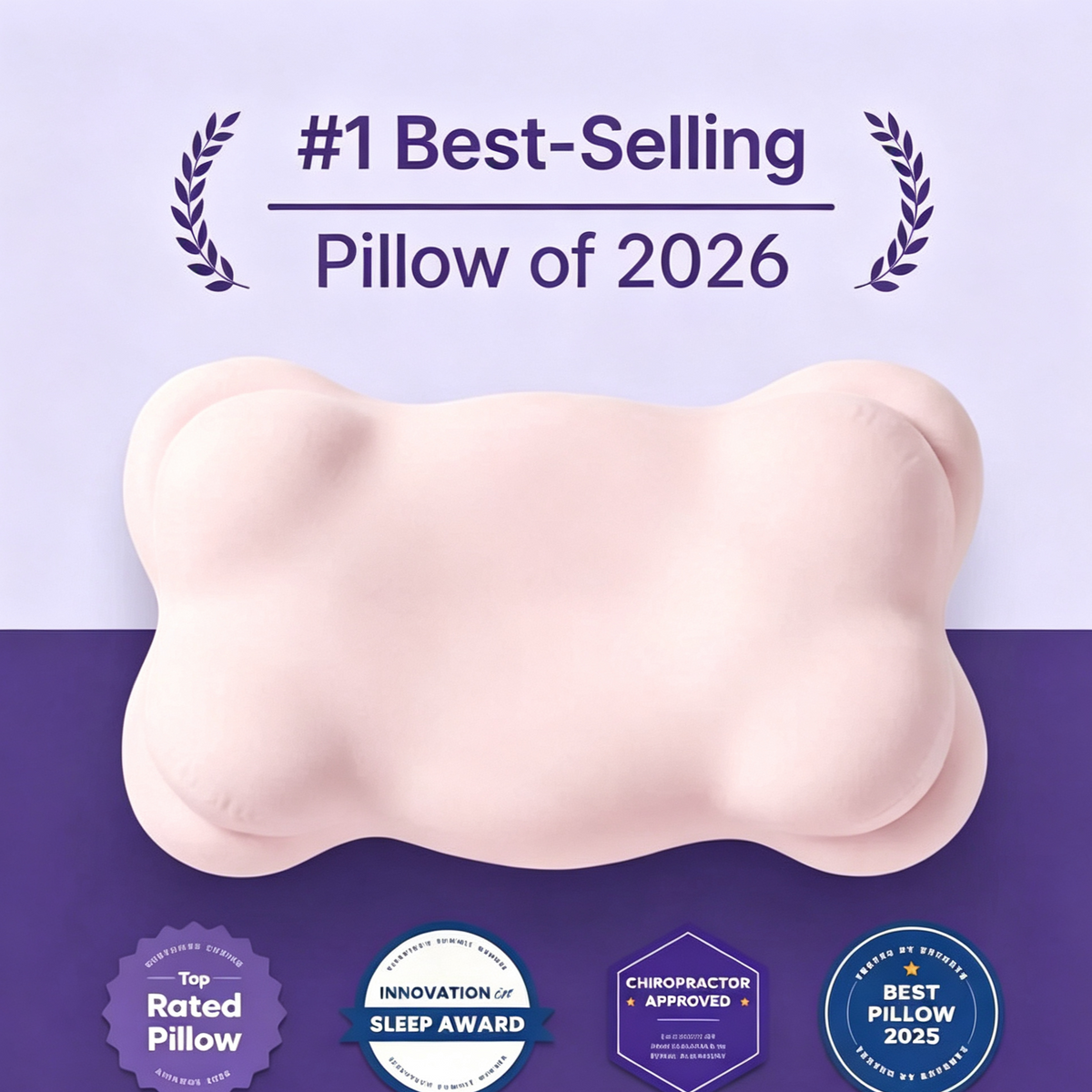 😴🌿 50 % RABATT! | Ergonomisk nakkepute av minneskum – biobasert skum og nulltrykksstøtte for dyp søvn!