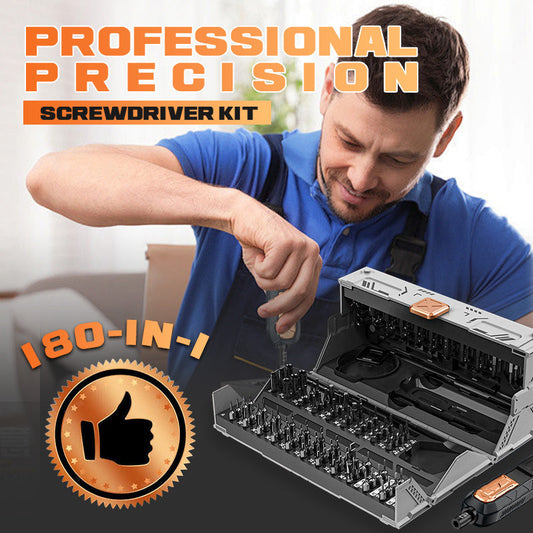 🔥50 % rabatt på spesialtilbud!🔧180-i-1 profesjonelt presisjonsskrutrekkersett
