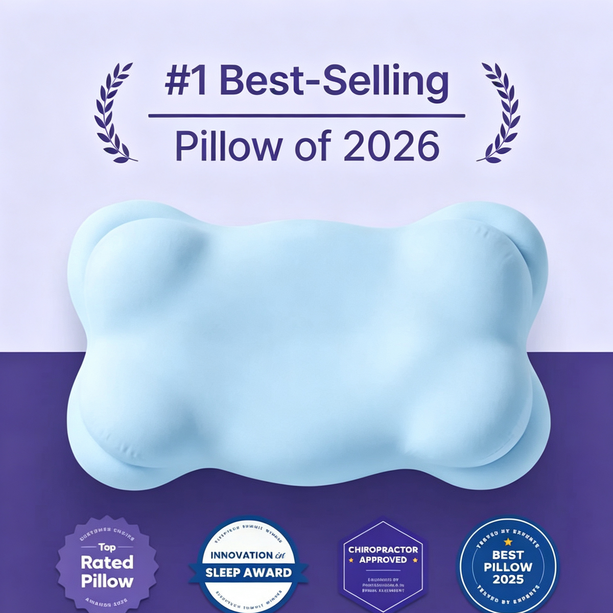 😴🌿 50 % RABATT! | Ergonomisk nakkepute av minneskum – biobasert skum og nulltrykksstøtte for dyp søvn!