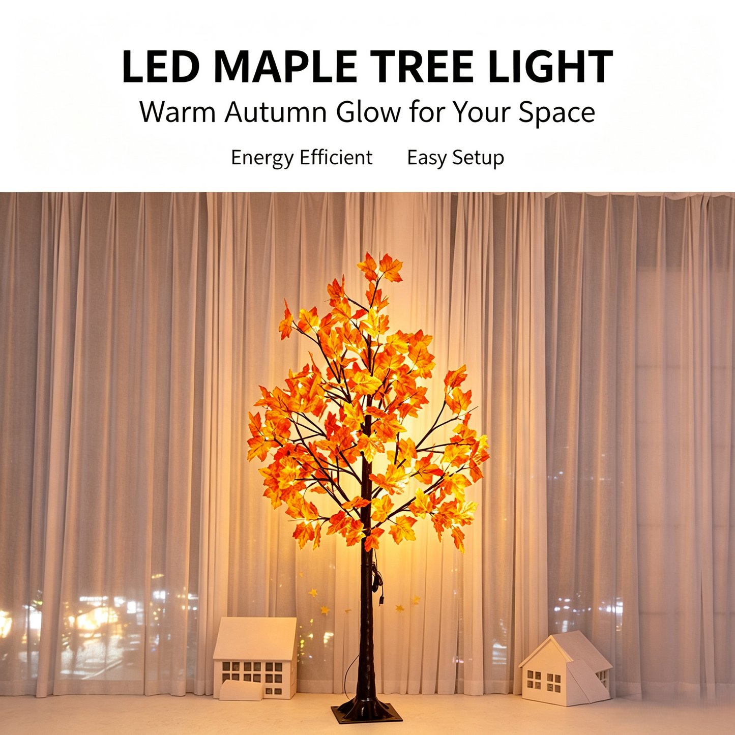 ✨ LED-lönnlövsträd – Skapa en varm Thanksgiving-stämning i ditt hem!🍁