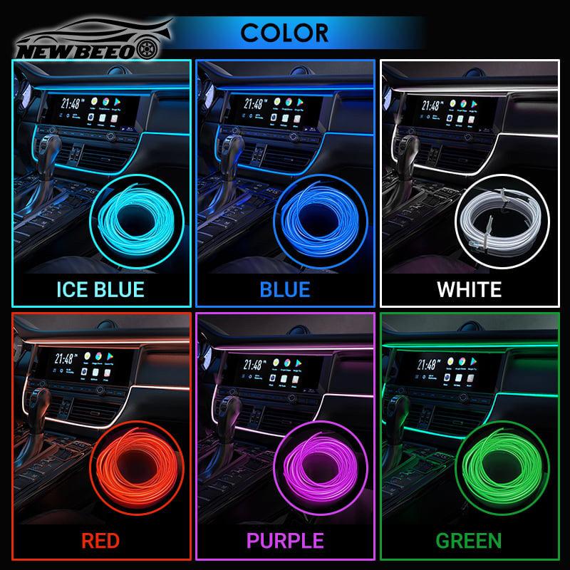 🚗✨ Bilinteriør LED Strip Atmosphere Lights Pro 🌈💡