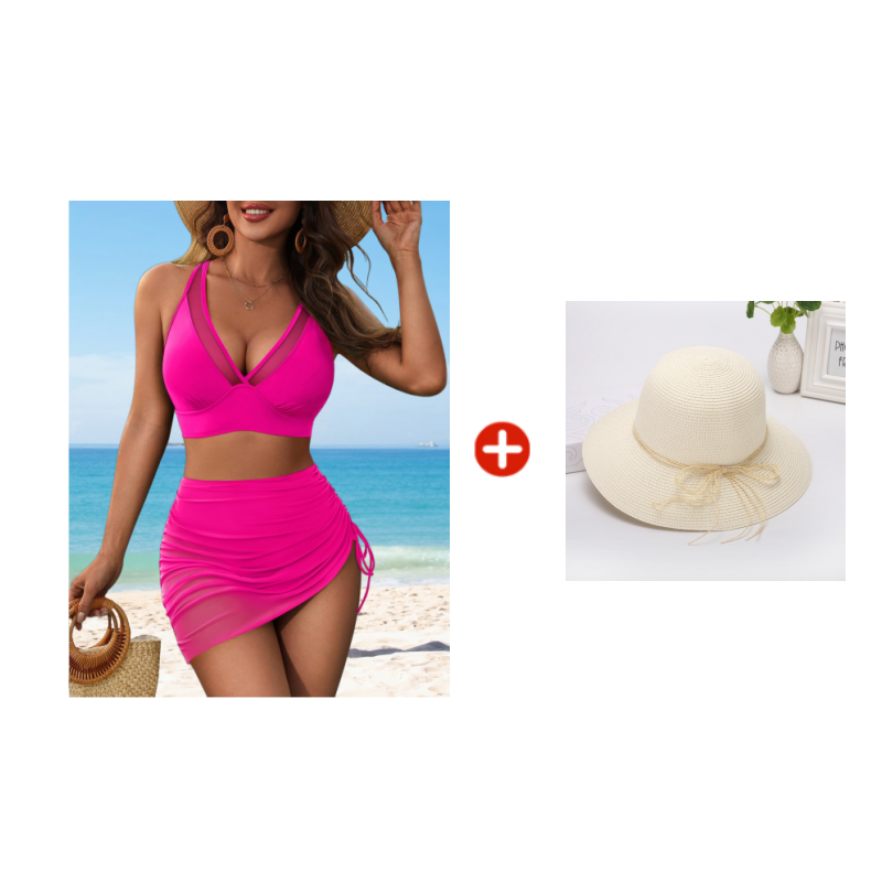 🏝️💖SISTE SALGSDAG 50 % RABATT💖👙Slankende badedrakt i netting med magekontroll