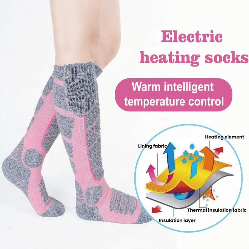🥳2026 VARMT SALG🥳💞50 000+ SOLGT! 🔥🧦 50 % RABATT! Oppladbare varmesokker – karbonfiber med rask oppvarming, 6000 mAh batteri i opptil 9 timer. Perfekt for ski, fotturer og vintervarme! 🛡️✅
