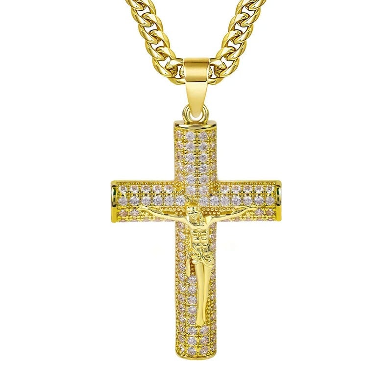 📢📢50 % RABATT!!✝️Jesus krusifiks anheng halskjede