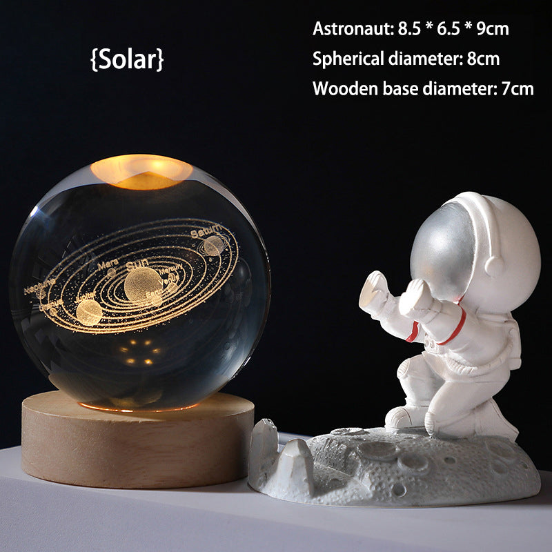 🥳2026 VARMT SALG🥳💞50 000+ SOLGT!💫🌌 Ta galaksen inn i rommet ditt. 3D-krystallkule nattlys – 50 % RABATT! ✨🌙