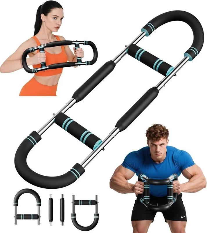 📢📢50 % rabatt! Justerbar vektstang 60–110 lb – Bærbar arm- og brysttrener for hjemmetrening! ✨🔥