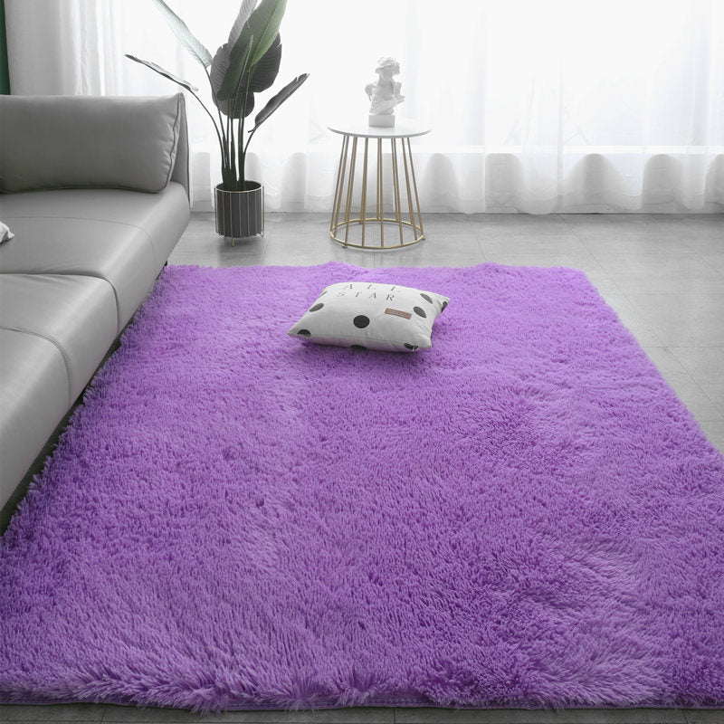 📢 50 % RABATT! 🌈 Plush-gulvmatte med fargeovergang – Ultramyk, sklisikker og vaskbar matte til hjemmet 🛋️
