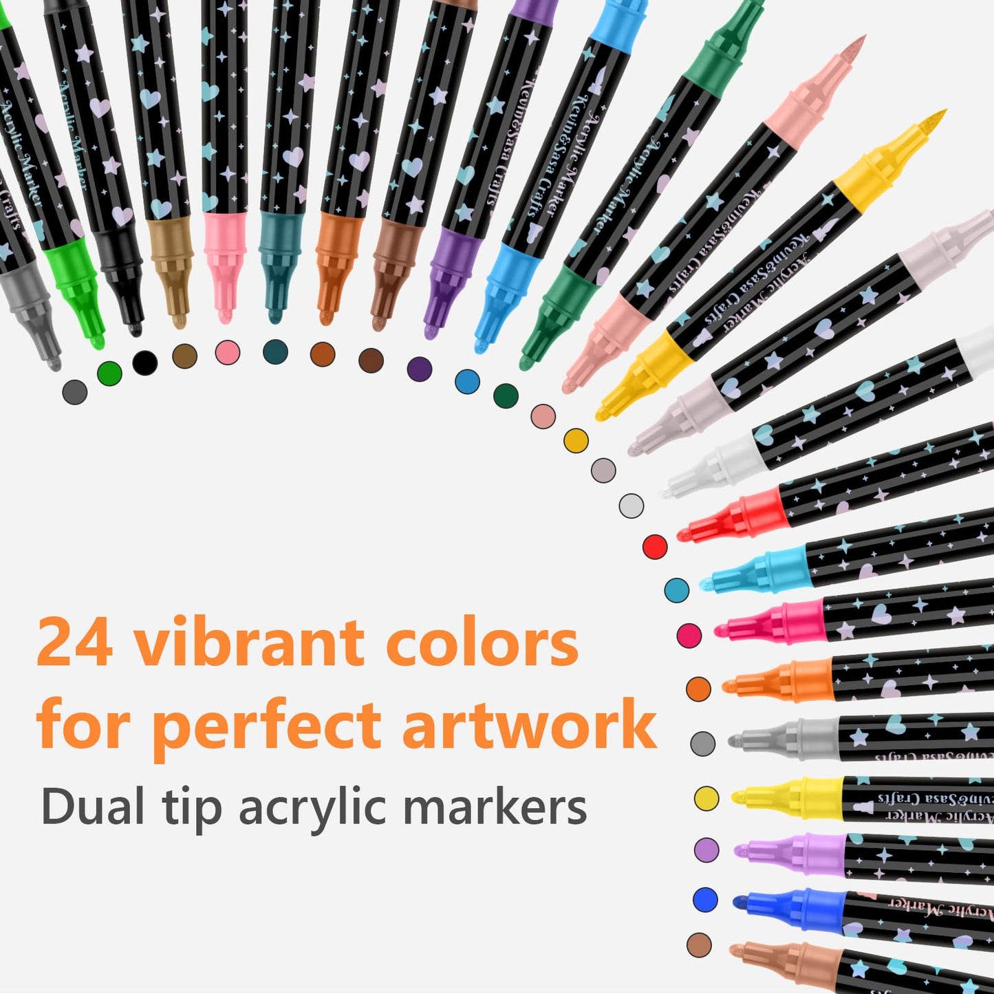 🎁Glittertusj med dobbel spiss