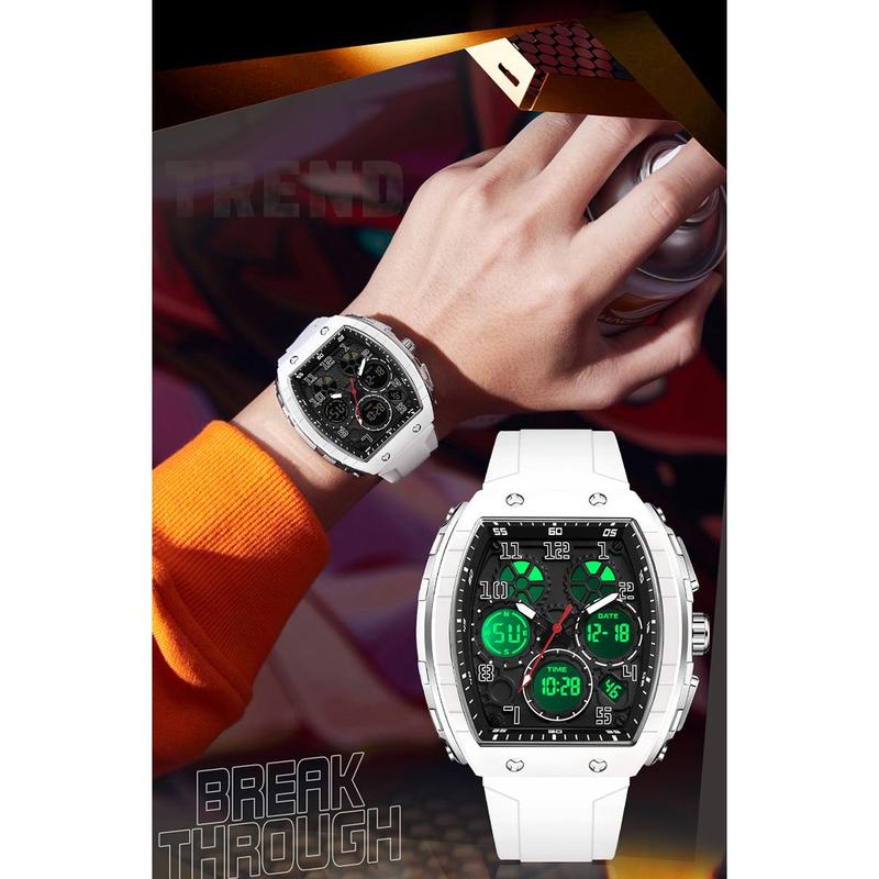 🎁Møt julen med 50 % rabatt🎄Sporty, lysende digital automatisk herreklokke