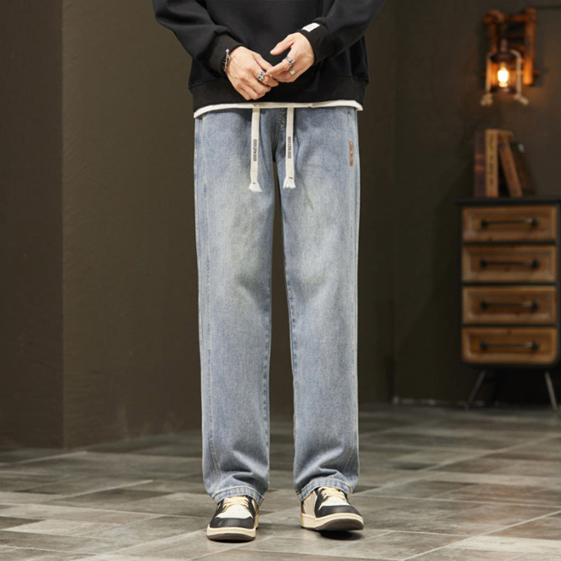 💥⏳HOT SALE🎁Løse, rette jeans for menn👖💥