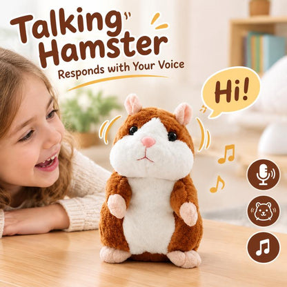 🥳2026 SUPERTILBUD🥳💞Over 50 000 solgt! 🐹✨ 50 % RABATT! Snakkende hamster-kosedyr – gjentar alt du sier, nikker automatisk med hodet, kjempemorsomt for både barn og voksne. Perfekt gave og underholdning for kjæledyr! 🎁💚