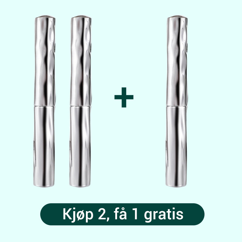 Vanntett og svettebestandig forlengende og krøllende mascara