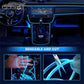 🚗✨ Bilinteriør LED Strip Atmosphere Lights Pro 🌈💡