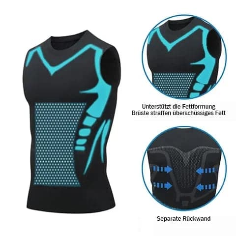 🔥 70 % RABATT NÅ! 💪 Slimoly® Ionic Shaping Vest – Kompresjon og kjøling – Former kroppen og ermeløs – Usynlig under klærne 🕶️