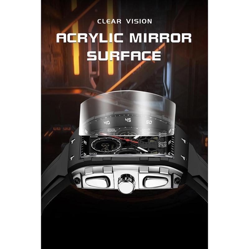 🎁Møt julen med 50 % rabatt🎄Sporty, lysende digital automatisk herreklokke