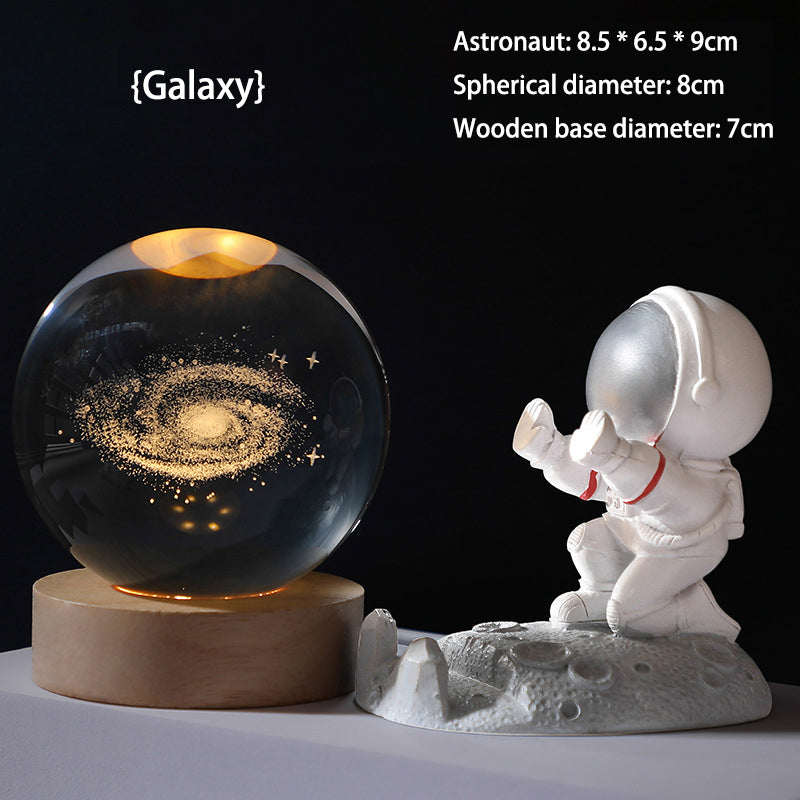 🥳2026 VARMT SALG🥳💞50 000+ SOLGT!💫🌌 Ta galaksen inn i rommet ditt. 3D-krystallkule nattlys – 50 % RABATT! ✨🌙