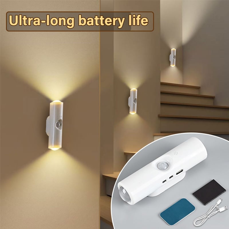 ⏳Nur für kurze Zeit – 50% RABATT⏰Oppladbar smart LED-bevegelsessensor-omgivelsesly