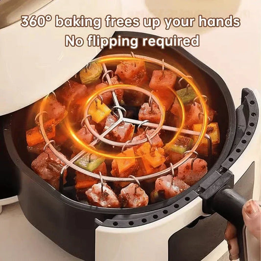 🔥 Spydholder til luftfryser | 360° jevn tilberedning, sprøtt og saftig! 🍢