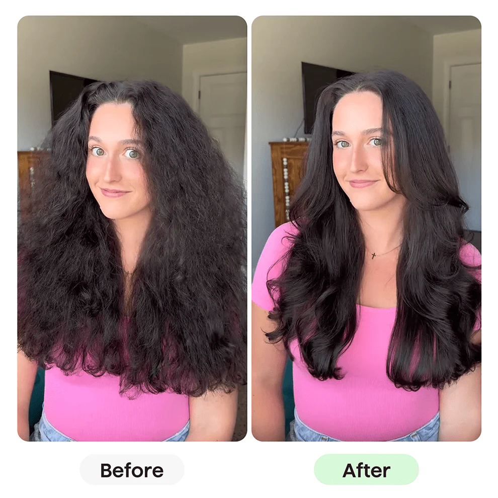 🎄Julesalg – Opptil 50 % RABATT💇‍♀️2-i-1 Fluffy stylingkam for håret✨Fluffy volum på få minutter