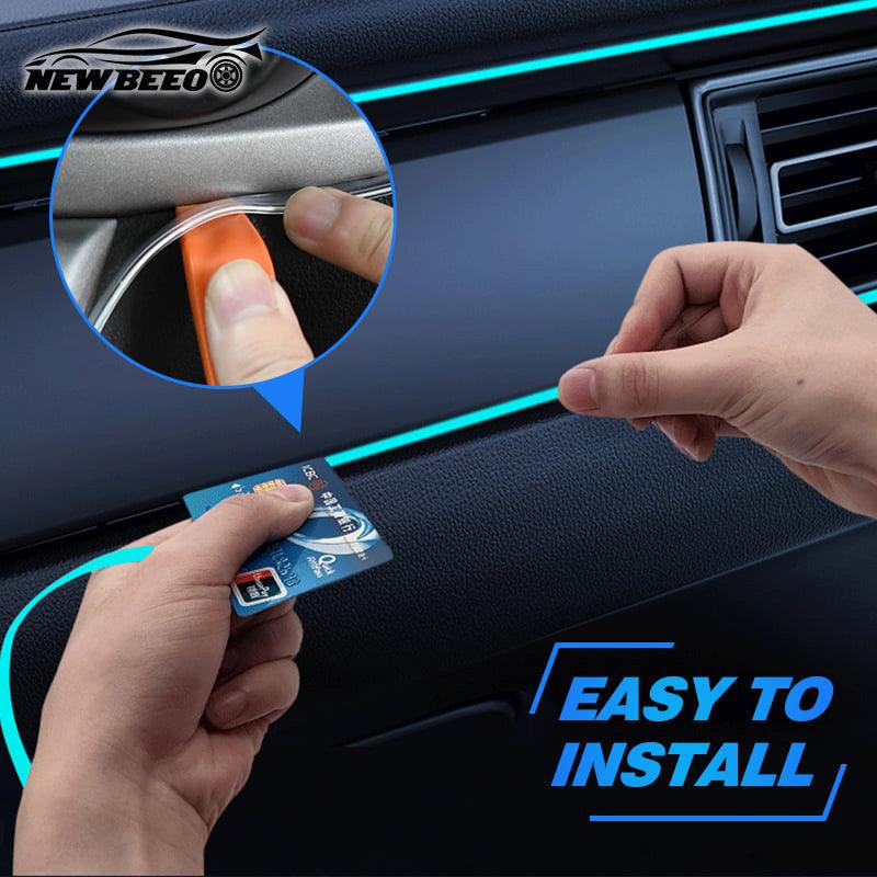 🚗✨ Bilinteriør LED Strip Atmosphere Lights Pro 🌈💡
