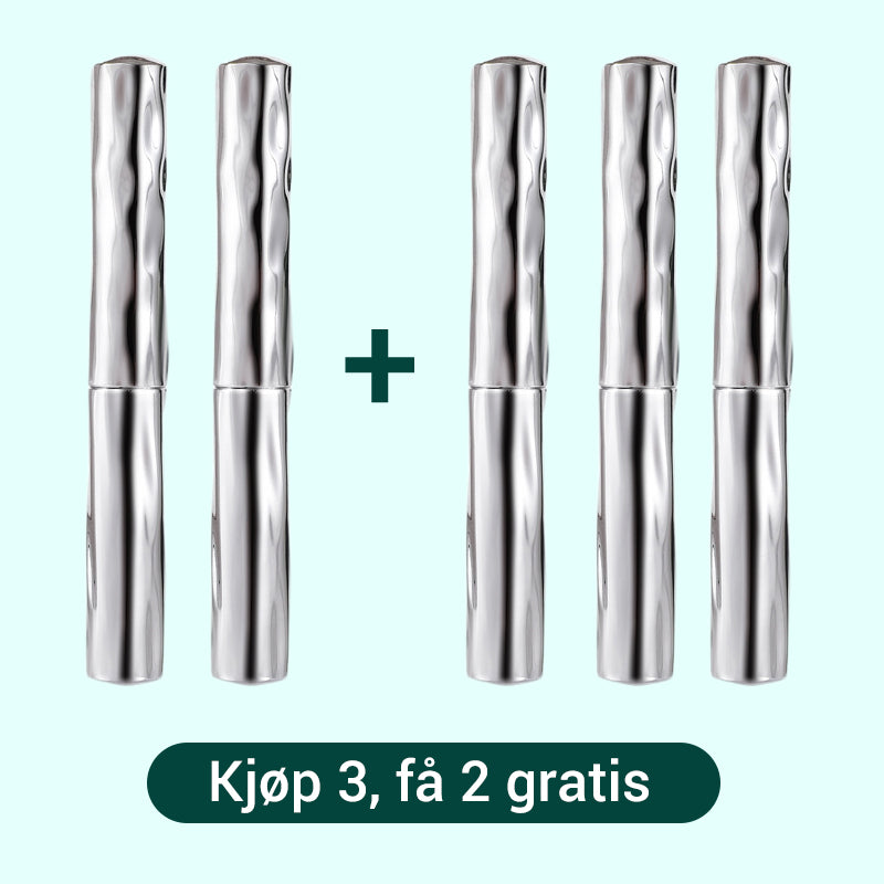 Vanntett og svettebestandig forlengende og krøllende mascara